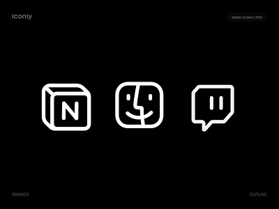 Brands Animated icons P1 animation design finder icon icondesign iconography iconpack icons iconset illustration logo motion motion graphics notion twitch