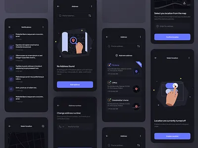 Shoplon UI Kit with Maggy illustrations 3d buy dark e commerce graphic design guide iconly illustration illustrator location map minimal online shop pin product sale store ui vector