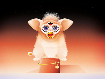 Felt cute. Might delete later. Now. Yesterday design follow furby illustration illustrator photoshop social media subscribe surealism vector