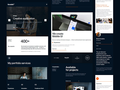 Kovalski ™ - Creative portfolio - Responsive [04] blog breakpoint cms concept design designer minimalist mobile portfolio responsive technology template theme ui ux web design website