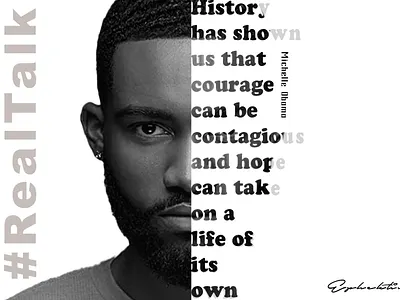 #RealTalk digital photoshop portrait sketch