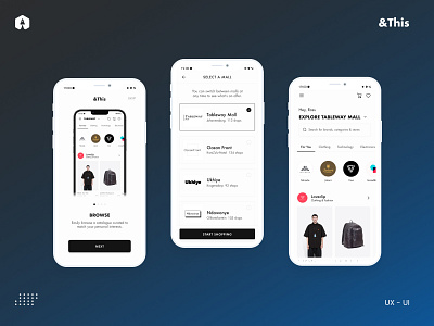 &This | Marketplace Apps app blackwhite marketplace ui ux