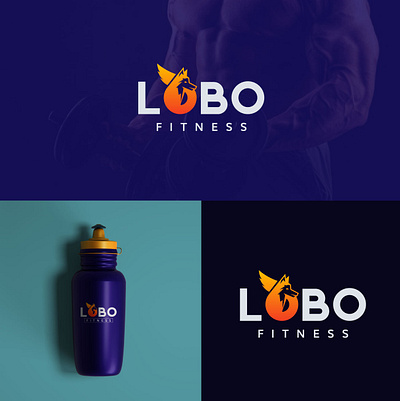 Lobo Fitness logo brand guidline brand identity branding fitness club fox gradient logo gym logo lobo logo logo design startup logo symbol