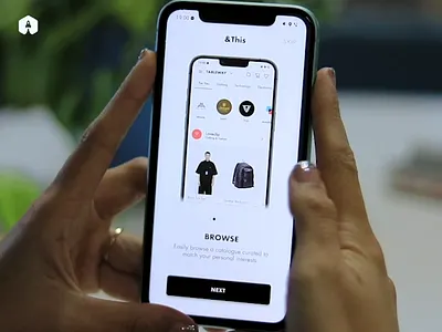 &This | Marketplace App app blackwhite branding design marketplace ui ux