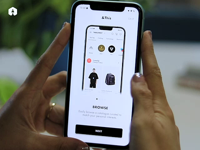 &This | Marketplace App app blackwhite branding design marketplace ui ux