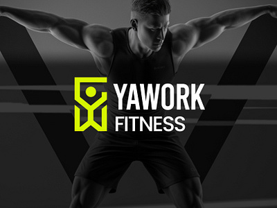 Power in Every Pixel: The Yawork Fitness Logo branding design graphic design logo typography vector