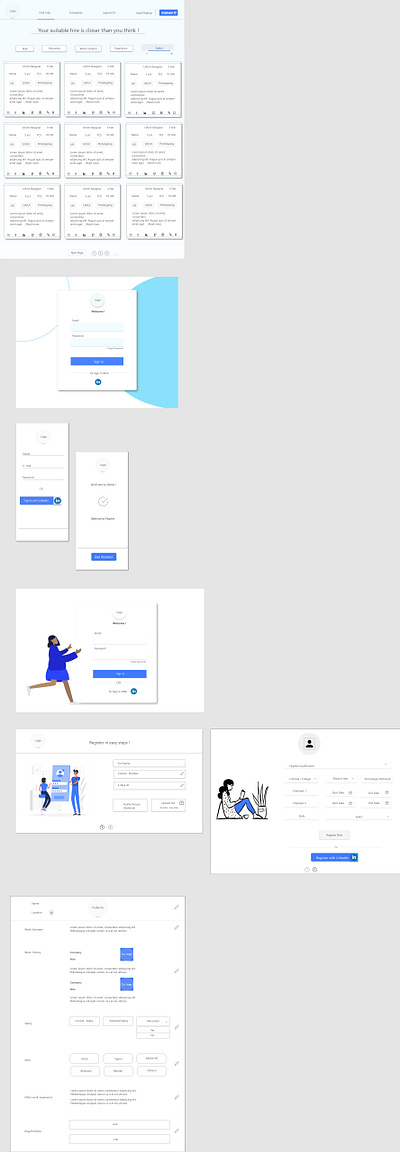Registration page design