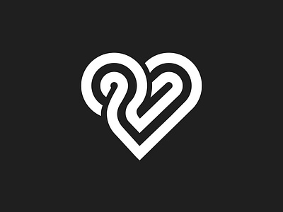 Heart abstract logo brand identity branding creatvive logo ideas logo logo archive logo book logo idea logo inspiration logodesign logotype