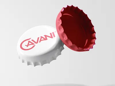 Cavani beverage bottle branding cap design food graphic graphic design identity logo red