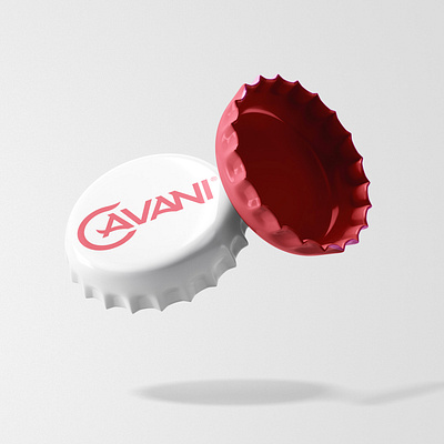 Cavani beverage bottle branding cap design food graphic graphic design identity logo red