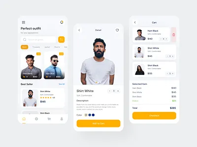 E-Commerce app design e commerce e commerce design fashin fashion app marketplace mobile app mobile app design mobile design mobile ui online store onlineshop shirt shop shopping app