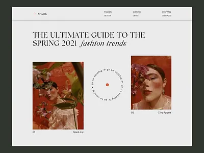 Spark - website design clean design interface logo trends typography ui ux web website