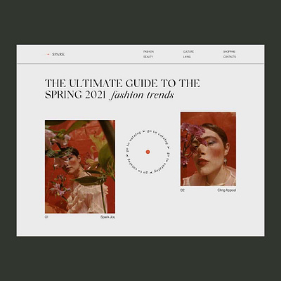Spark - website design clean design interface logo trends typography ui ux web website