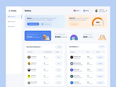 Aistake (Solana Staking) blockchain defi solana staking web3