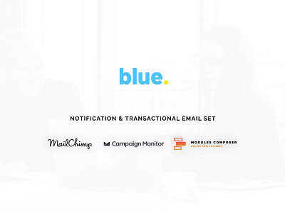 Blue - Notification Email Set with Online Builder emailbuilder