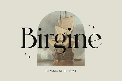Birgine Modern Serif Font calligraphy casual chick classic display font elegant font fonts handlettering lettering logo logo design logo font luxury modern font roman script serif typeface typography