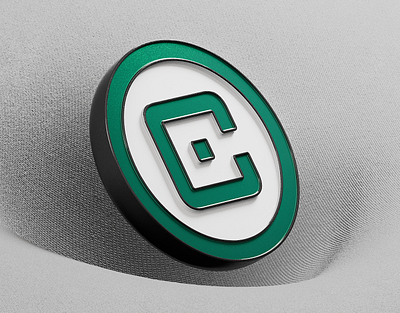 CIAS Logo – 3D Metal Pin 3d cinema 4d design logo redshift render