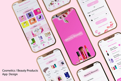 Beauty Blossom Mobile App UI Design