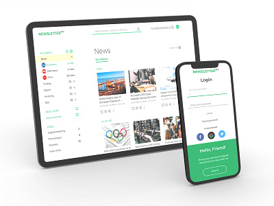 Newsletter aplication ui ux