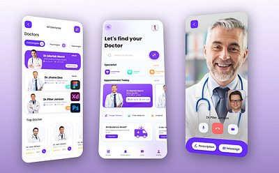 Health App app branding design figma mobile app ui ux