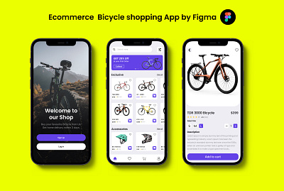 Bicycle Shopping App app branding design figma ui ux