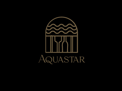 AQUQSTAR branding chef eat erwater restaurant food food icon food logo ideas graphic design logo logo design logo maker restaurant restaurant brands restaurant business restaurant logo ui under water underwater restaurant maldives