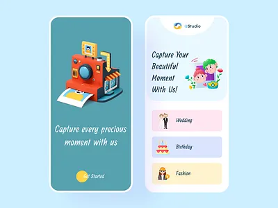 Photographer App Concept app app design design mobile app ui uidesign uiux