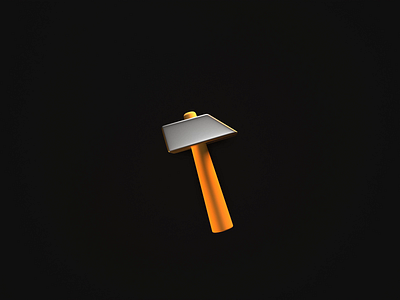 Hammer 3D Asset 3d 3d asset 3d model 3d modeling 3d rendering animation asset bitcoin bleder design design sprint hammer illustration modeling render texturing