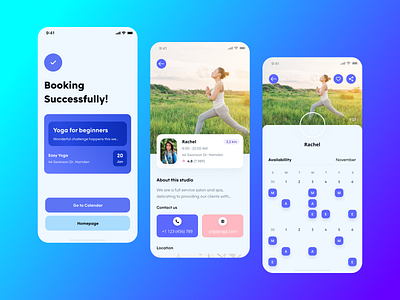 Yoga App UI V2 clean design clean ui design dribbble fitness gym minimal mobile mobile app mobile app design mobile design mobile ui new popular shot responsive design ui uiux ux workout yoga