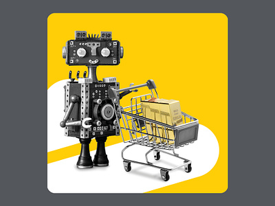 Tally buying gold social post advertising bank bank account creative digital digital bank fun funny gold money robot savings shopping social media social post tally technology yellow