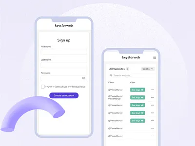 KeysForWeb App design development minimal safety security ui web website website design wordpress