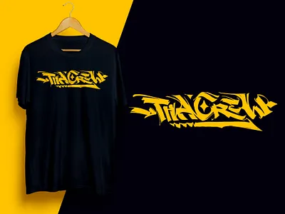 Tha Crew / Costom Lettering + T-shirt design design graphic design identity lettering typography ventsislavyosifov