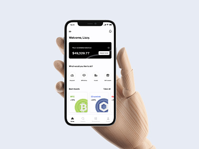 Crypto Investment app app branding crypto design designinspiration dribbble figma interface minimal ui ux web3