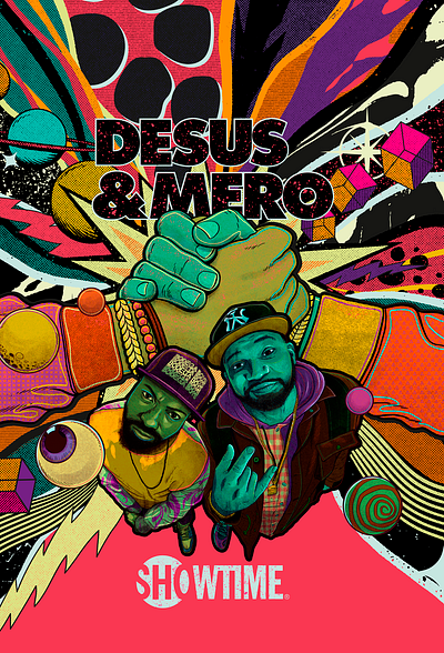 Desus & Mero for Showtime cbs colors desusandmero energy flow illustration joy poster showtime television textures