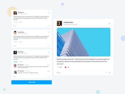 Social Media Widget 🖼 app design app ui app ux cards listinng cards view grid view landing page ui landing page ux layoutdesign list view mobile app mobile app ui mobile ui ux social media app social media ui table view ui ui ux ux