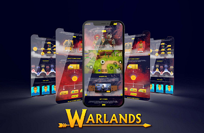 Mobile Version of Warlands Nft Website adobe adobexd app application branding design figma graphic design illustration logo design mobile mobileversion mobilewebsite nft nftmobile nftmobileversion nftwebsite webinar websiite xd