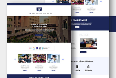 Education - learning academic university Web design branding design education graphic design ui university website design