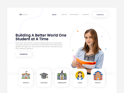 BitSchool - Header Section 💜✨ 3d animation app branding design designing dribbble graphic design icons illustration logo minimal motion graphics popular trending typography ui ux vector web