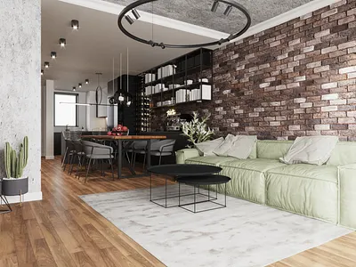 Green industrial 3dsmax autocad design green industrial interior interior architecture photoshop