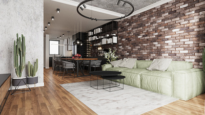 Green industrial 3dsmax autocad design green industrial interior interior architecture photoshop