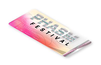 Phasm Festival 2022 - Ticket Concept - Facebook event banner festival graphic design summer