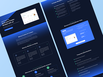 Creator Mindset Pro Landing Page Design design landing page ui