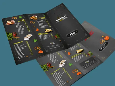 Brochure for Food Menu branding brochure leaflet menu design