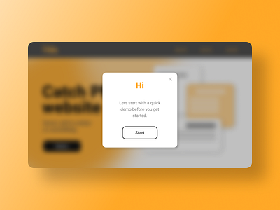 Pop-Up/Overlay design ui web