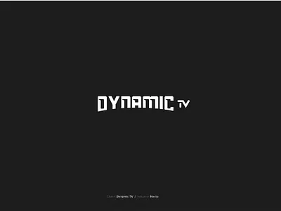 Dynamic TV branding design illustration illustrator logo vector