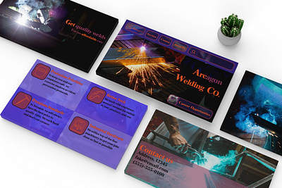 Arcagon Welding concept art icon illustration landing page vector web design