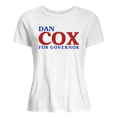 Dan Cox For Governor T Shirt design graphic design illustration ussenate vector