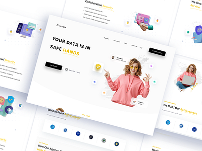 Security Website 3d branding clean graphic design illustration image landingpage logo minimal minimaldesign mobile mobiledesign singlelandingpage ui userexpernce userinterface ux web webdesign website