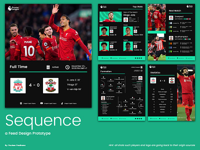 Sequence: a Multifunctional Feed design feed feed social media graphic design minimalist social media ui