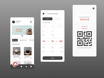 Coffe Shop Pickup Delivery coffeshop design e commerce figma homepage mobileapp uidesign uiinspiration uiux userinterface